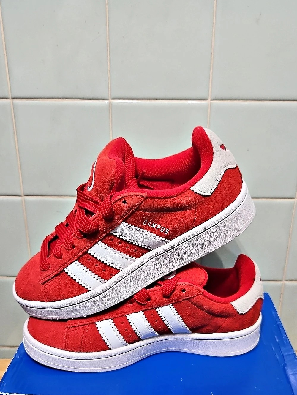 adidas Campus 00s Red And White Kids US Unisex Size 3.5 NWT